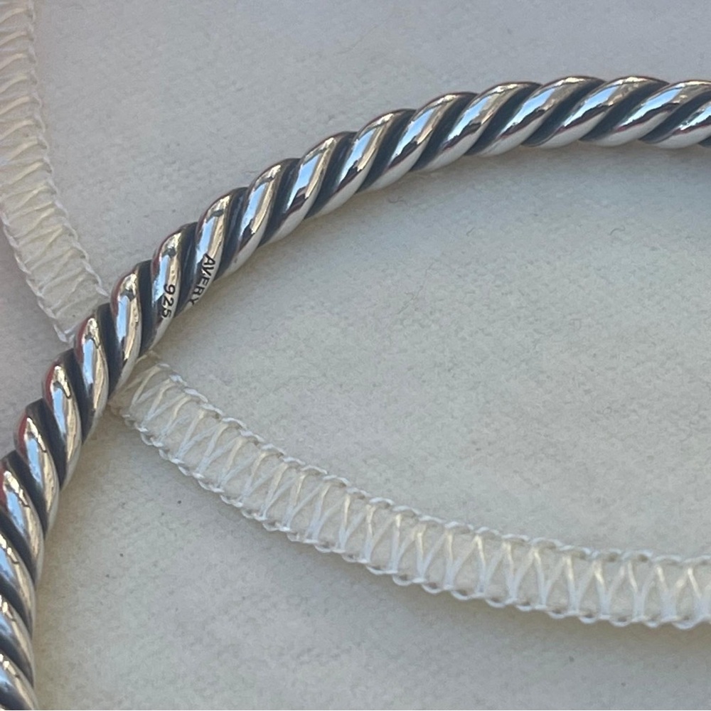 James Avery Twisted Rope Solid Sterling Silver Ba… - image 6